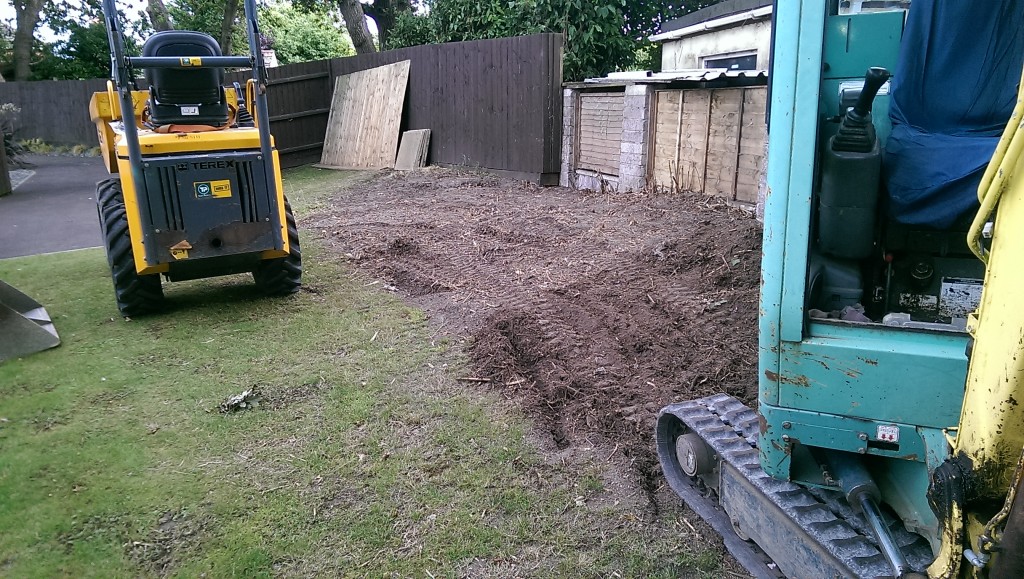mini digger job Poole Dorset MSC Landscapes